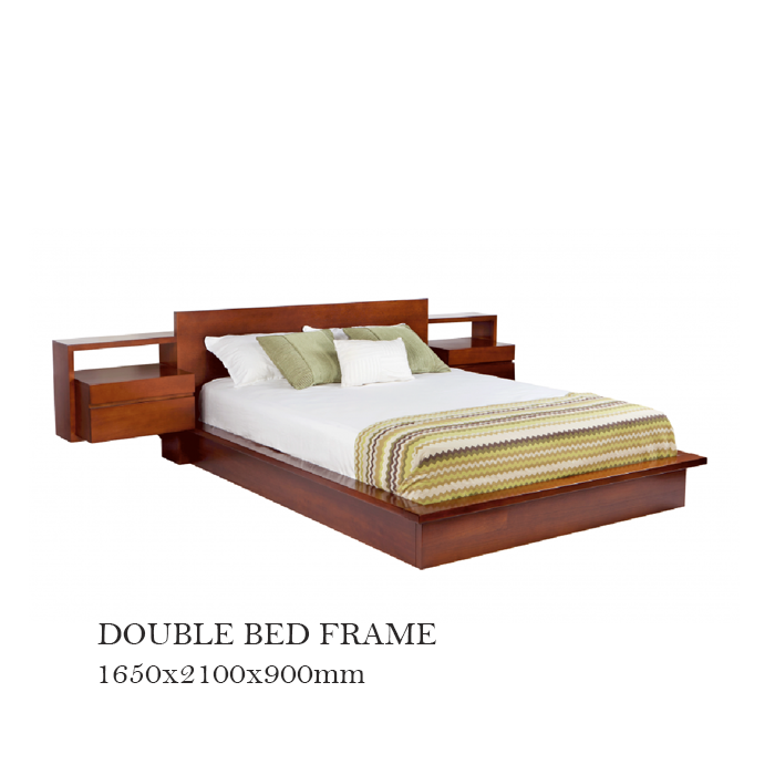 Giường đôi BED09 bằng gỗ ASH và veneer ASH
