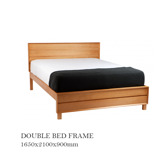 Giường đôi BED02 bằng gỗ ASH và veneer ASH   phong cách Scandinavia
