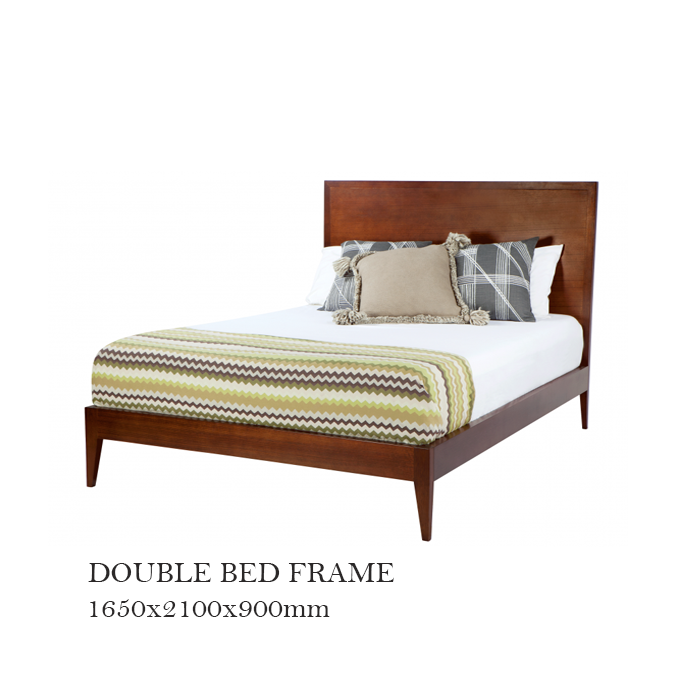 Giường đôi BED01 bằng gỗ ASH và veneer ASH  phong cách Scandinavia